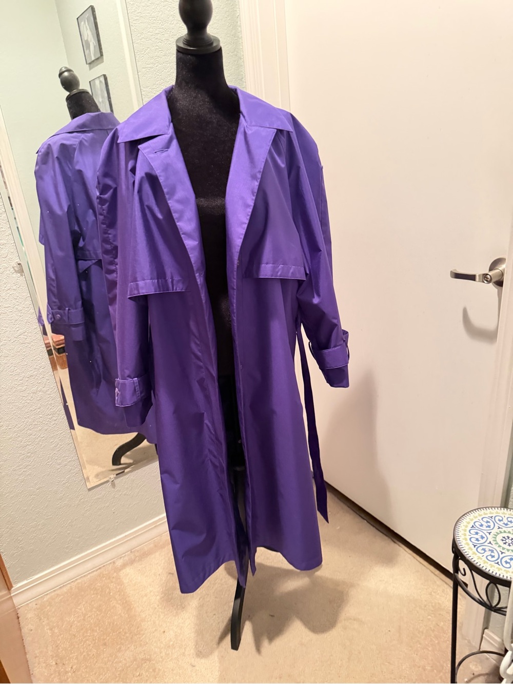 Purple Trench Coat - Classic Women's Trench